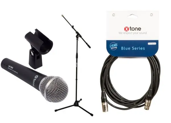X-tone XD-400 + XLR(M) / XLR(F) 6M + Pied Perche XH 6001 Nouvel Arrivage