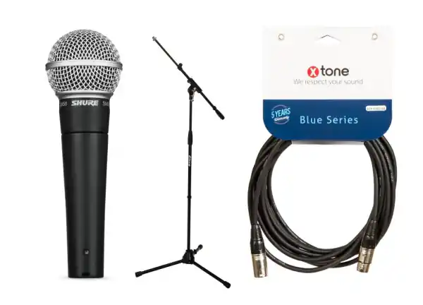 Shure SM58-LCE+ (XH 6001) + XLR(M) / XLR(F) 6M Offre Spéciale