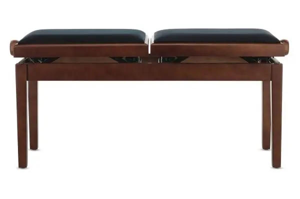 Vente Flash Gewa BANQUETTE PIANO DELUXE DOUBLE NOYER MAT