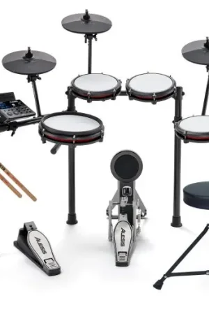Meilleur Choix Alesis Nitro Max + Siège DT90 + Baguettes Vic Firth 5A + Casque X-Tone X-HP1