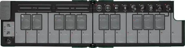 Achat Immédiat Korg NanoKey Fold clavier maitre pliable - Alpine Green