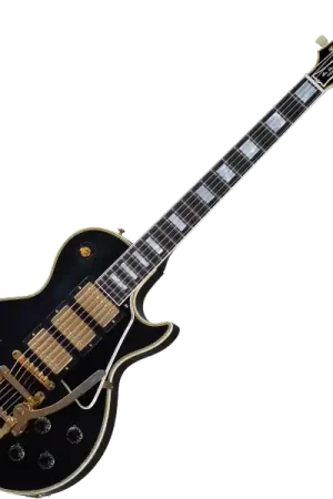 Achetez Aujourd’hui Gibson Custom Shop Murphy Lab 1957 Les Paul Custom 3-Pickup Bigsby Reissue - light aged ebony