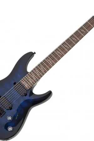 Acheter En Ligne Schecter Omen Elite-7 - see-thru blue burst