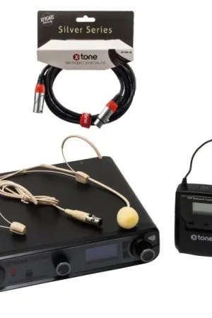 X-tone XHF100H Systeme HF Serre Tete Frequence Fixe + X-TONE Xlr Xlr 3M Meilleur Choix
