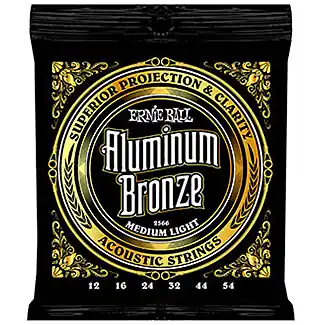 Achat Immédiat Ernie ball Folk (6) 2566 Aluminum Bronze 12-54 - jeu de 6 cordes