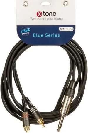 Dernier Modèle X-tone X1011-3M - Jack(M) 6,5 MONO / 2 RCA
